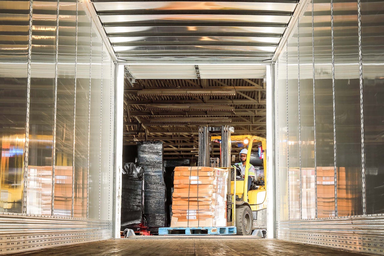 Norfolk Southern first mile solution forklift in tunnel 